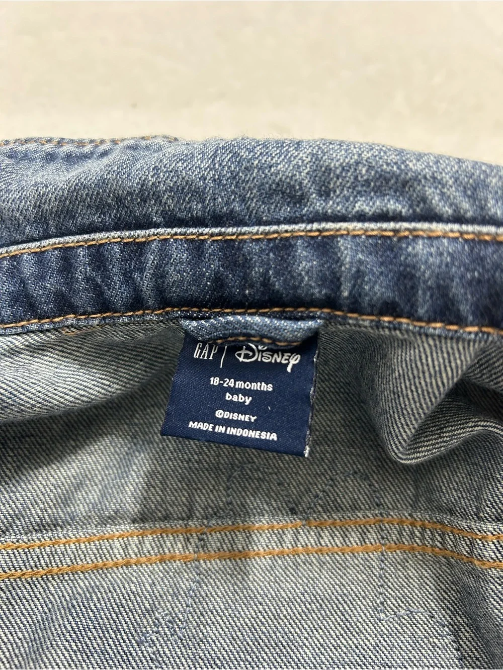 Disney Minnie Baby Gap Dark Blue Denim Jean Jacket